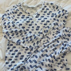 Roller rabbit blue moby pajamas